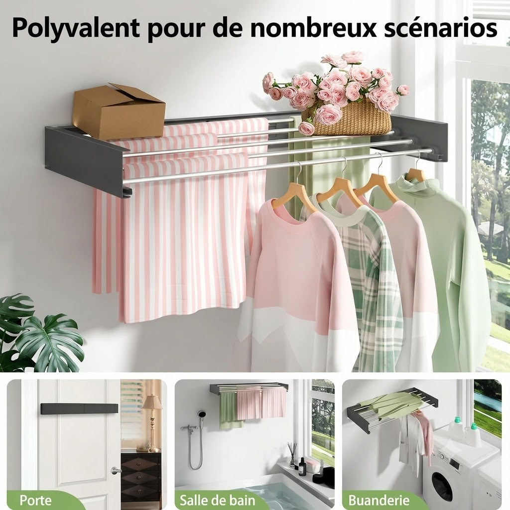 Séchoir à linge pliable et gain de place AirFold