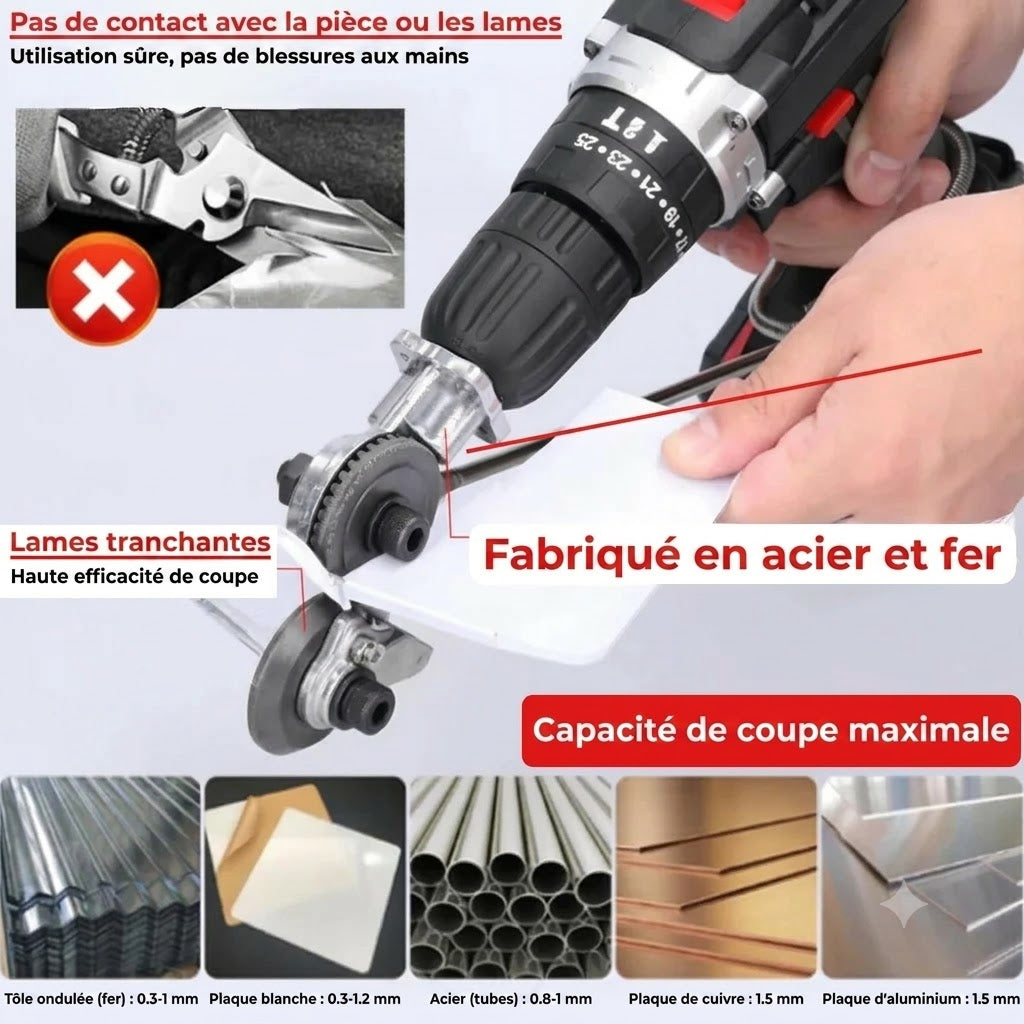 Adaptateur de Scie à Métaux pour Perceuse
