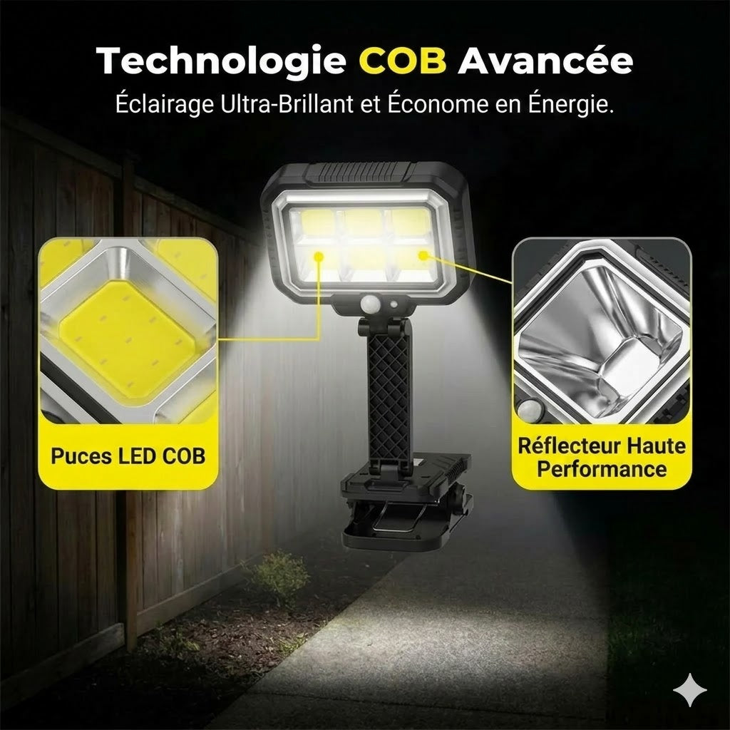 Lampe solaire d'extérieur – clipsez-la et votre jardin brille gratuitement !