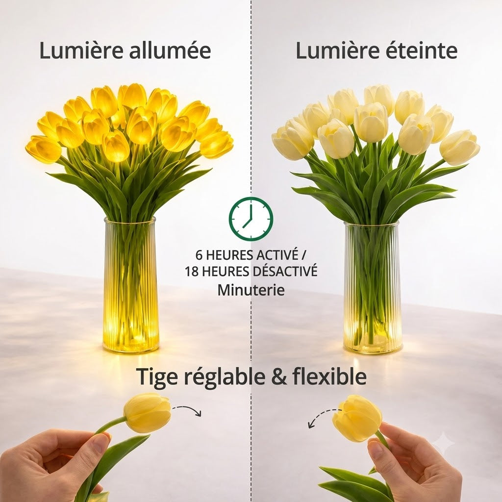 Lampe tulipe d'ambiance – Créez une atmosphère chaleureuse et chaleureuse