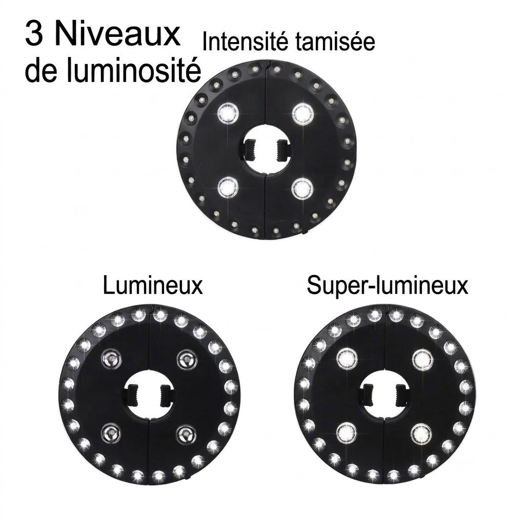 UMINA Lampe de parasol à 28 LED