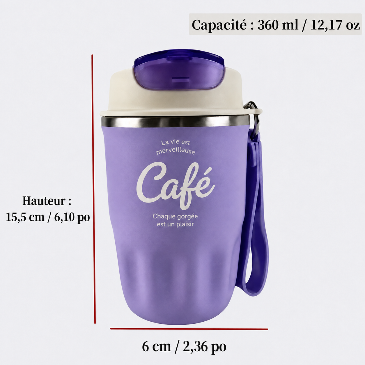 Mug isotherme pour café