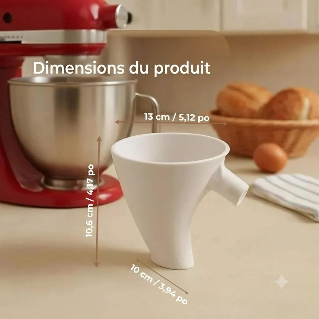 Entonnoir mélangeur pratique – remplissez sans renverser