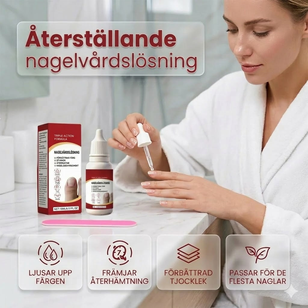 Kit de soin et réparation pour ongles triple action