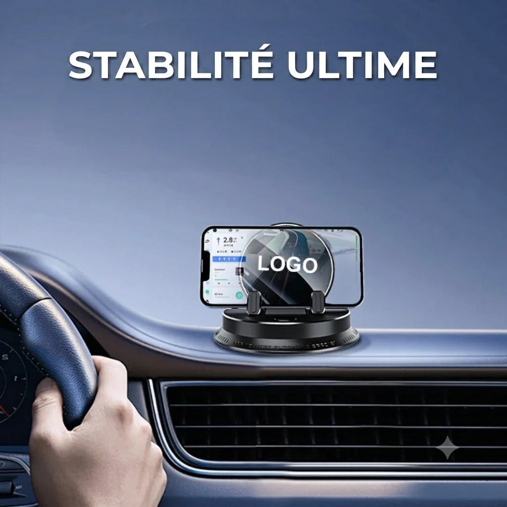 Support de téléphone pour voiture avec logo de marque automobile