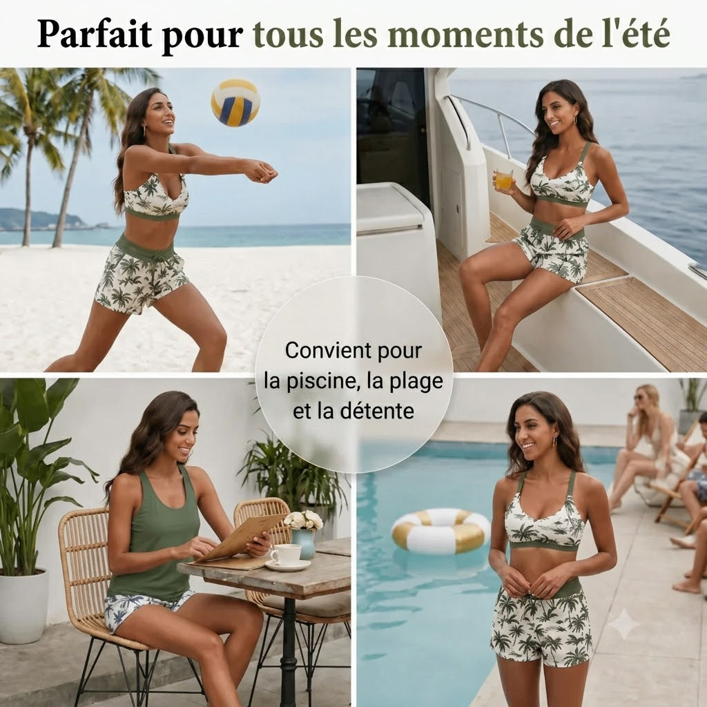 Ensemble Tankini Effet Ventre Plat