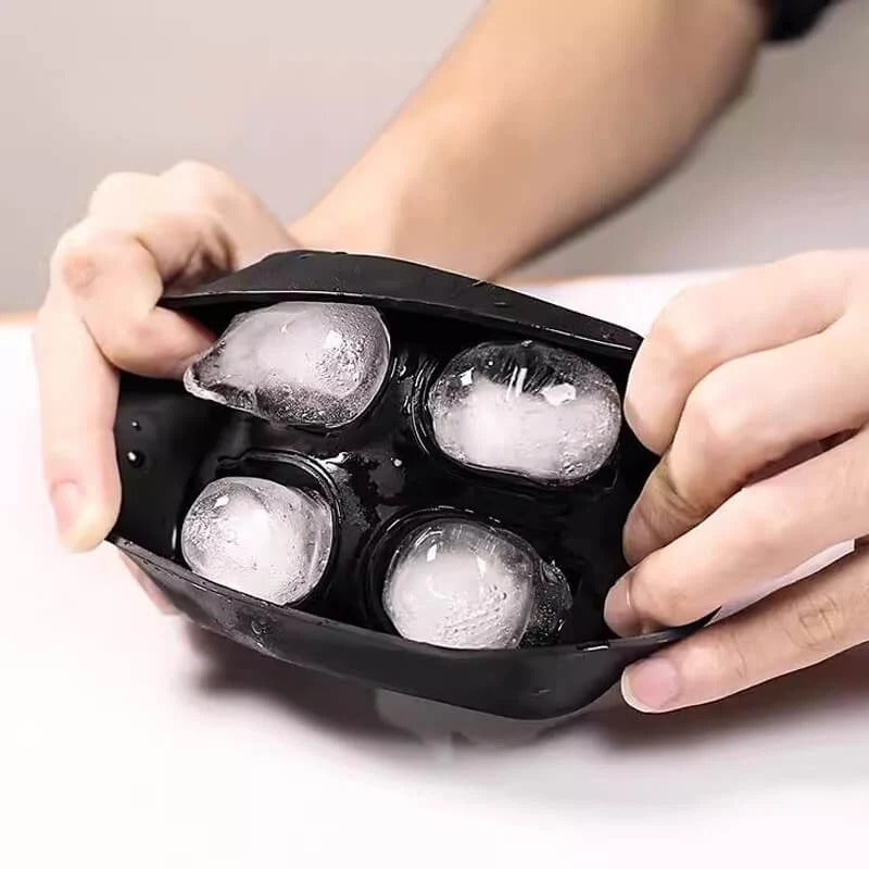 Moule à glaçons tête de mort en silicone