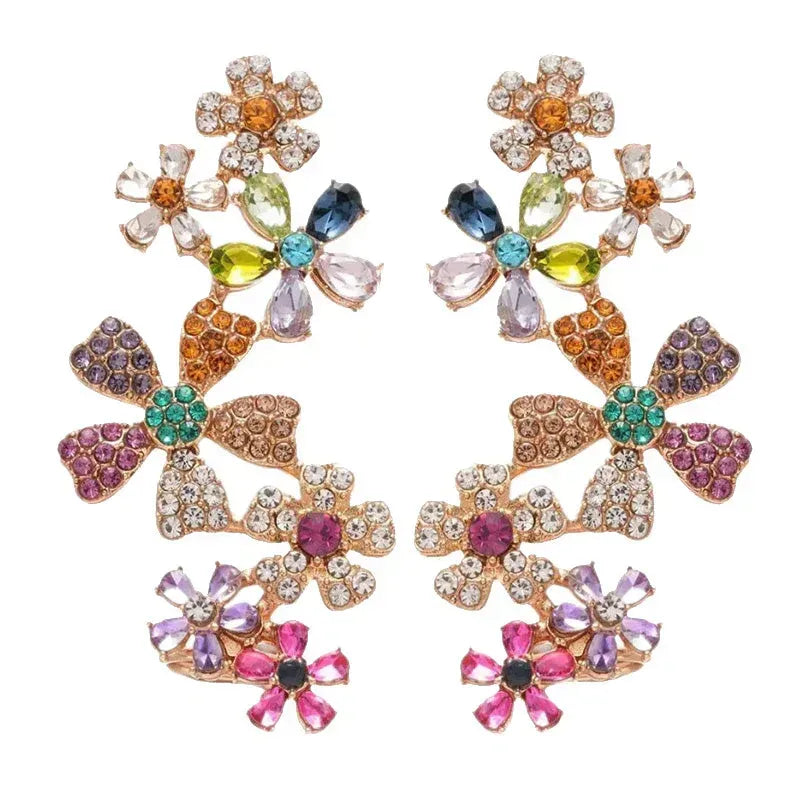 Lot de 2 boucles d’oreilles fleur