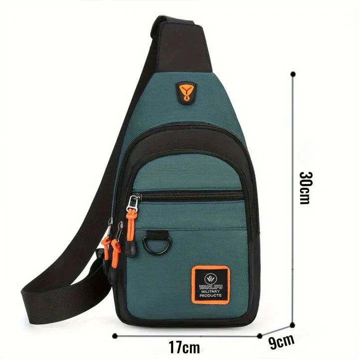 Sac bandoulière imperméable à plusieurs compartiments