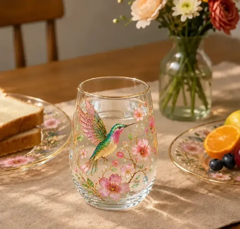 Matin d'été - Magnifiques verres colibri