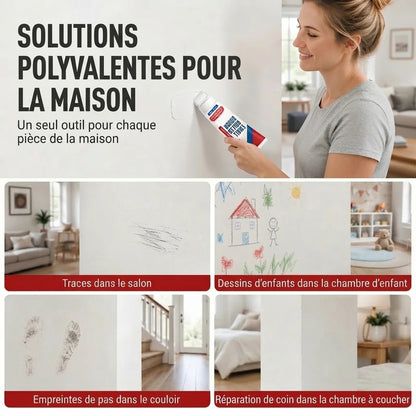 Pâte de réparation murale étanche avec rouleau