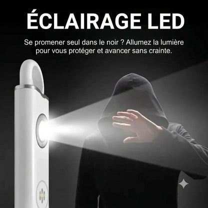 Alarme personnelle rechargeable avec lampe de poche et sirène de 130 dB