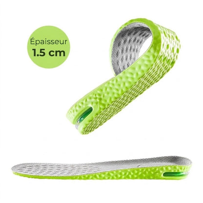 Semelles rehaussantes avec coussin d’air 1 paire