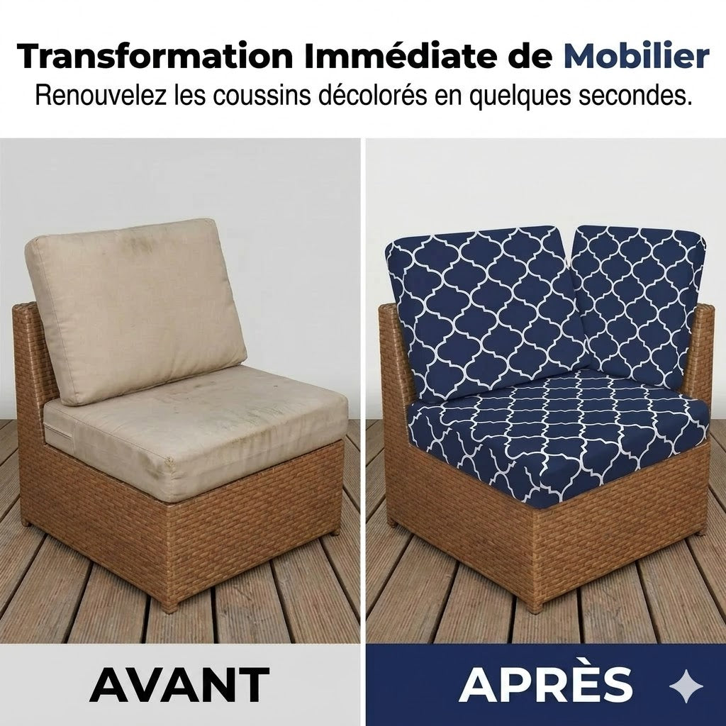 Housse de coussin pour canapé de jardin