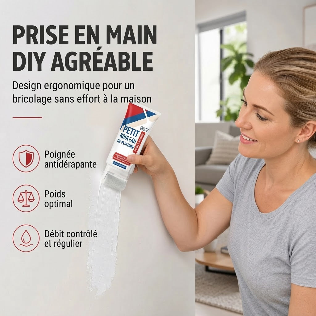 Pâte de réparation murale étanche avec rouleau