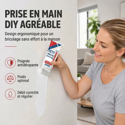 Pâte de réparation murale étanche avec rouleau
