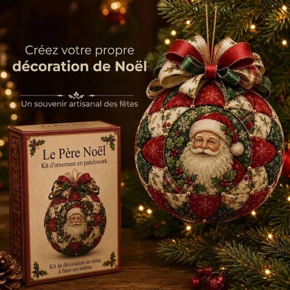 Kit DIY de boules de Noël en patchwork