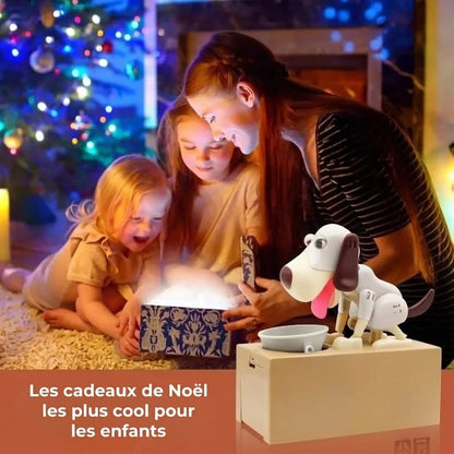 Tirelire chien robot électronique pour enfants