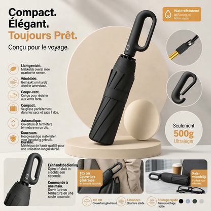 Parapluie tempête automatique avec protection UV