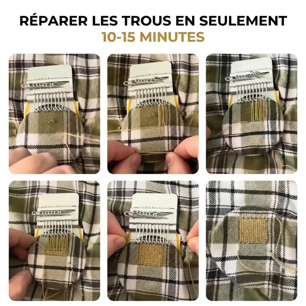 Kit de tissage avec métier à tisser en bois