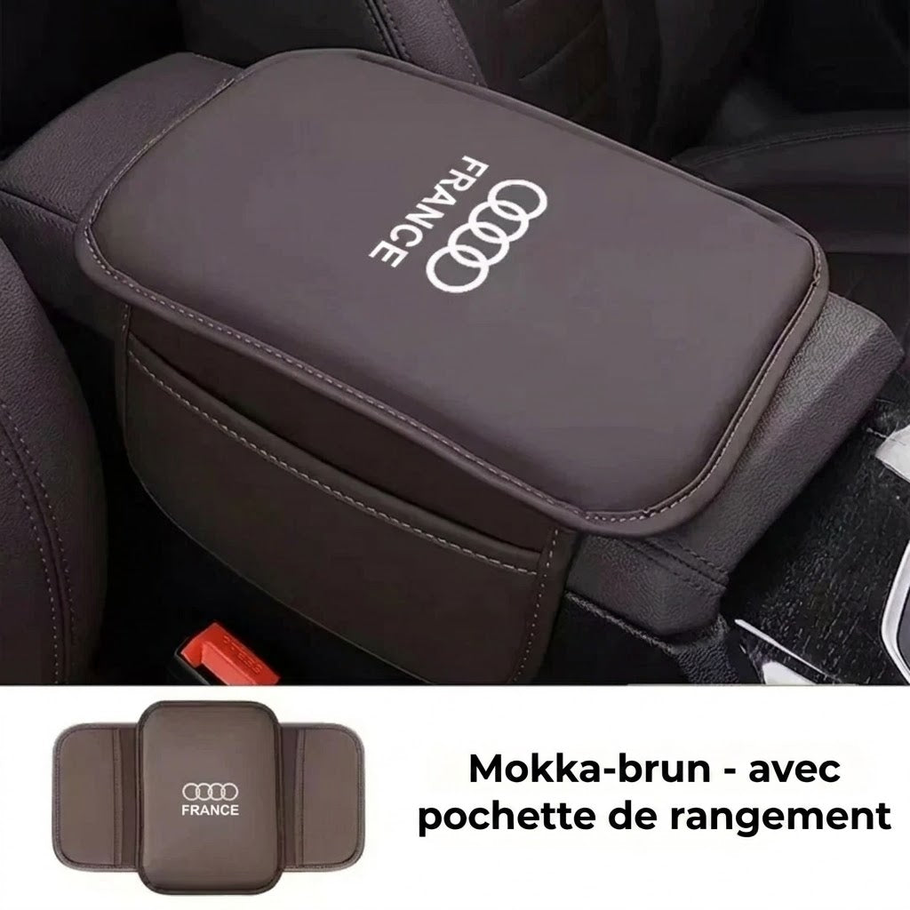 Housse d’accoudoir pour console centrale de voiture avec poches latérales