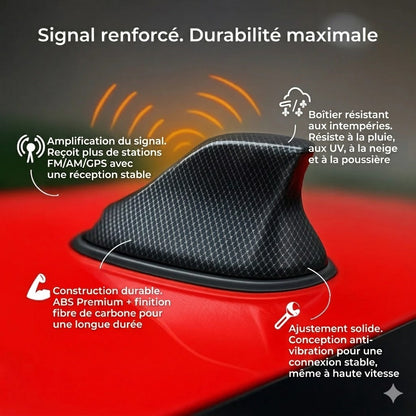 Amplificateur d'antenne de voiture Requin – réception radio supérieure