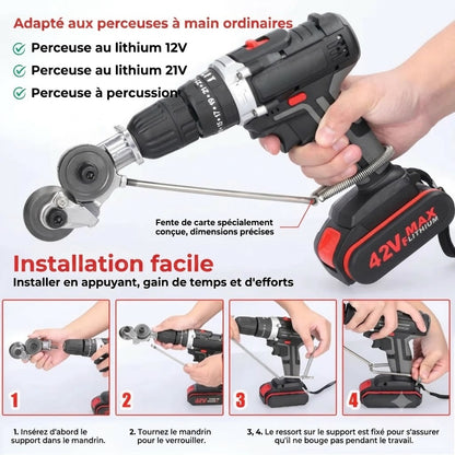 Adaptateur de Scie à Métaux pour Perceuse