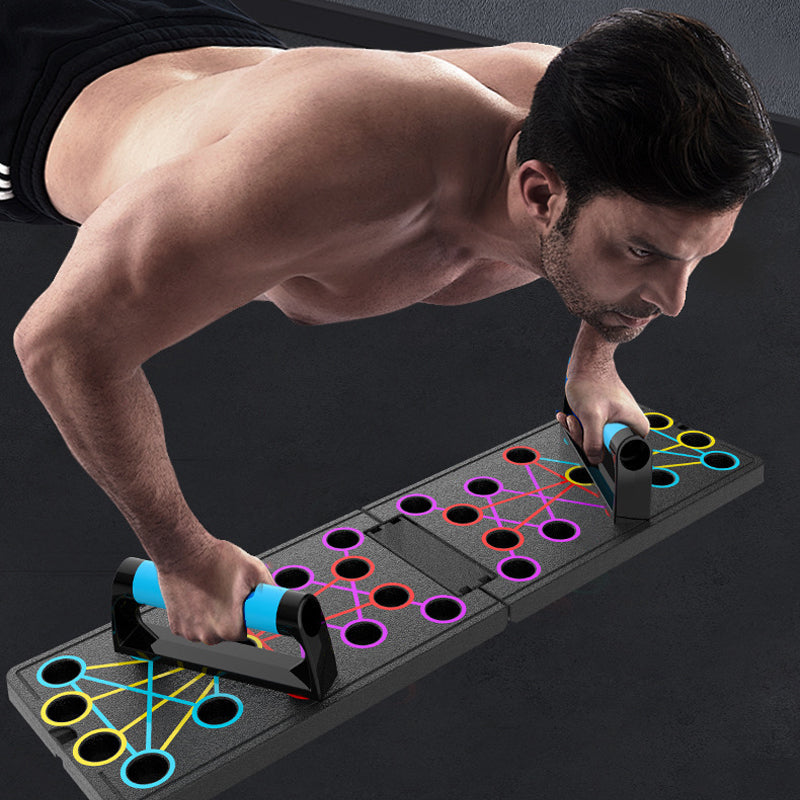 Planche d'haltérophilie pliable et multifonctionnelle