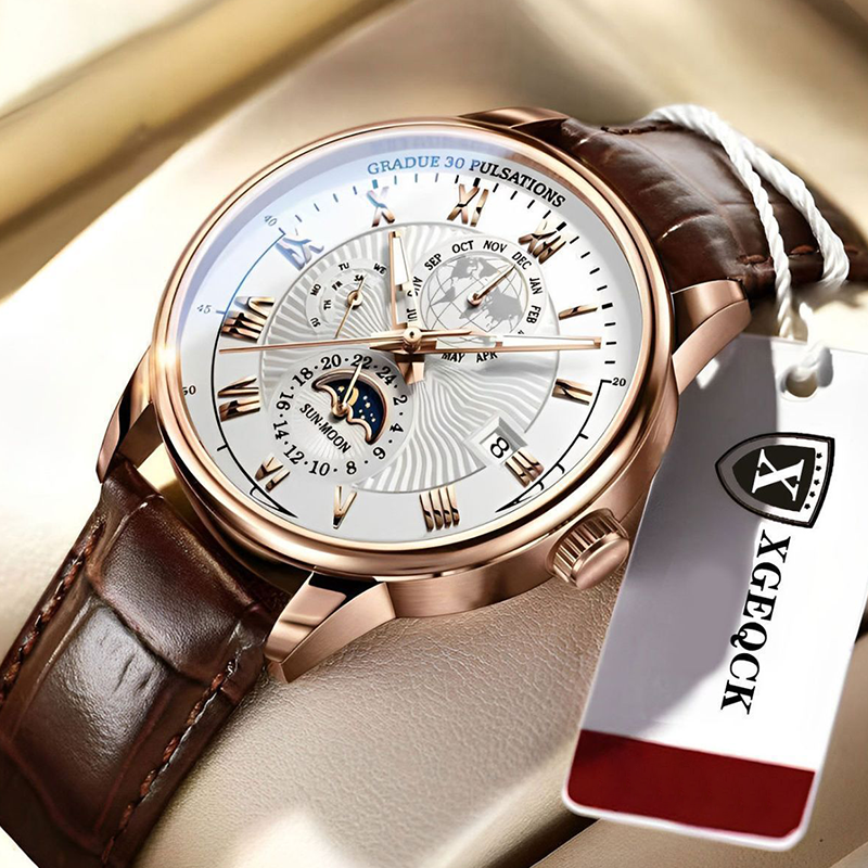 Montre à quartz classique et élégante pour homme