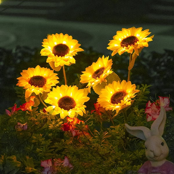 Lampes solaires étanches（3 Lampes de tournesol）