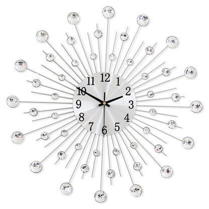 Horloge murale élégante en strass