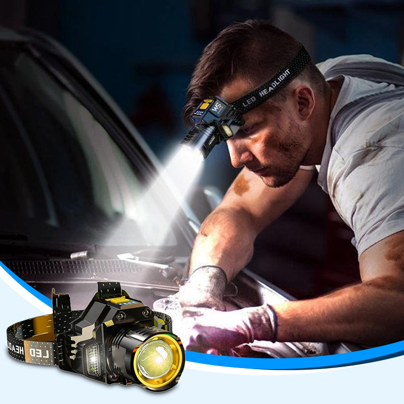 Lampe frontale LED puissante : étanche et rechargeable (extérieur et bricolage)