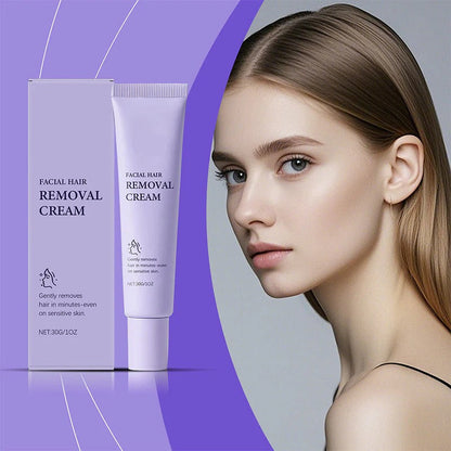 Crème Douce Et Indolore Pour L’élimination Des Poils Du Visage