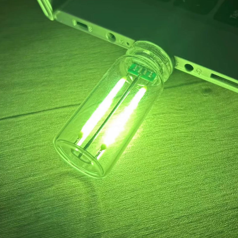 Veilleuse portable en verre à commande tactile et USB