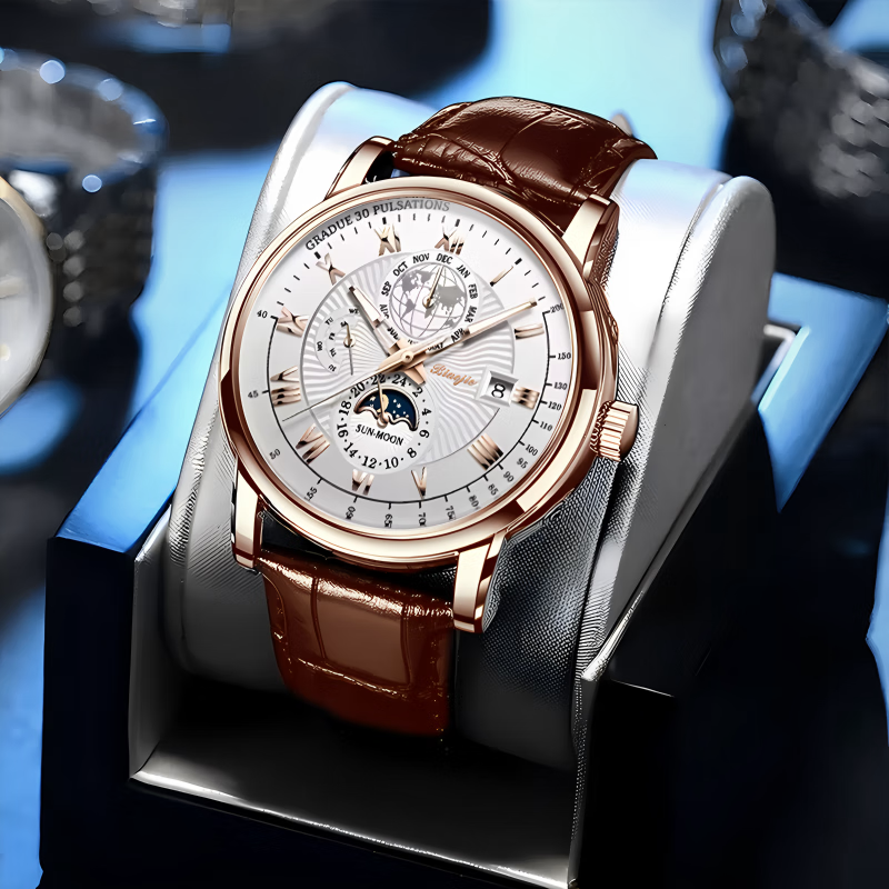 Montre à quartz classique et élégante pour homme