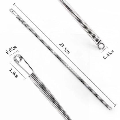 Enfile-cordon à ressort pliable multifonction