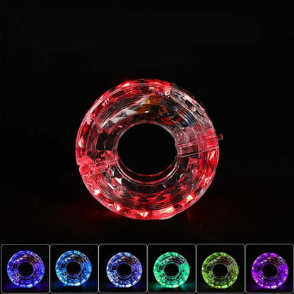 Éclairage LED des moyeux de roue pour rouler de nuit
