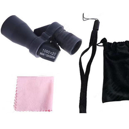 Mini jumelles 1000x20 + clip pour smartphone