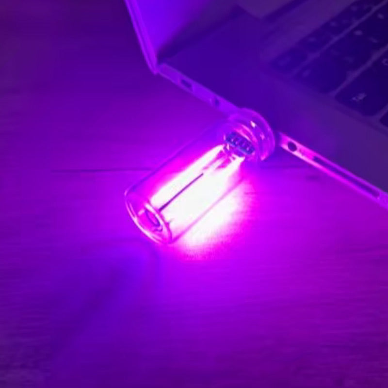 Veilleuse portable en verre à commande tactile et USB
