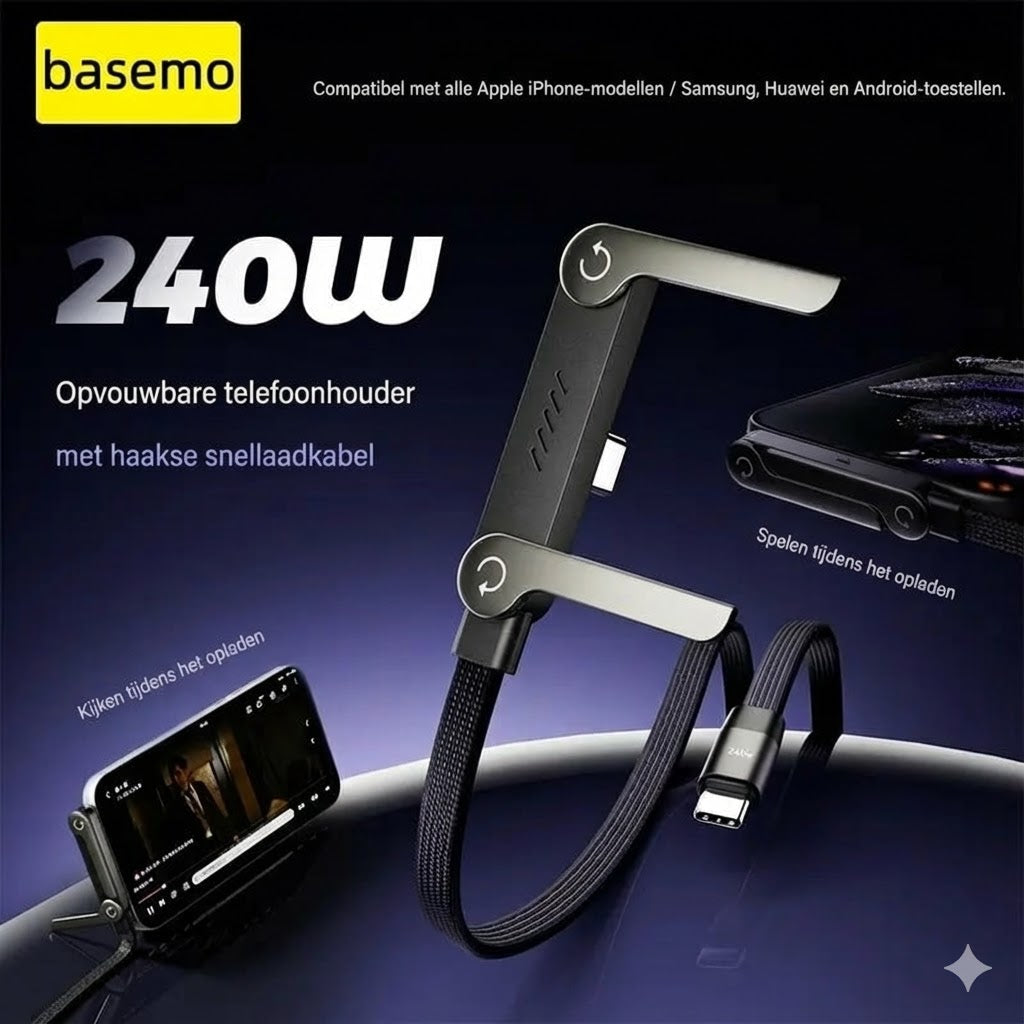 Câble de charge rapide 2 en 1 avec support