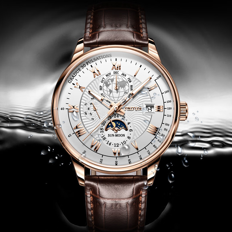 Montre à quartz classique et élégante pour homme