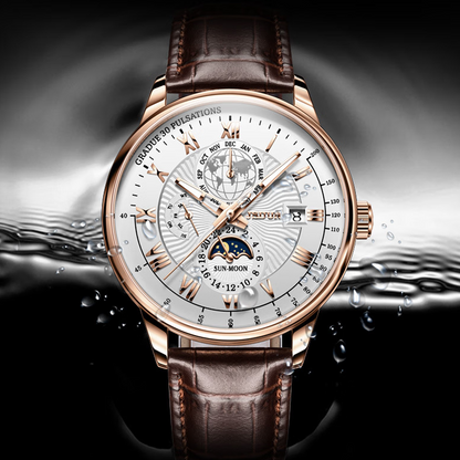Montre à quartz classique et élégante pour homme