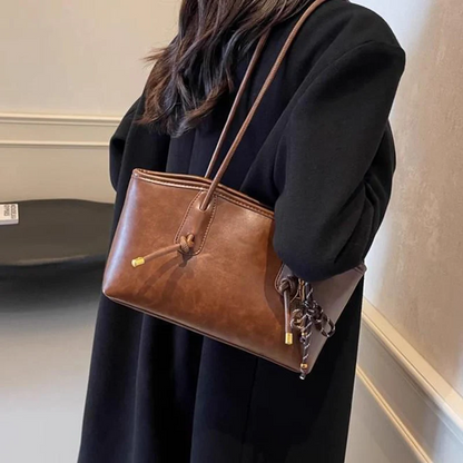 Sac à bandoulière vintage en cuir PU pour femmes