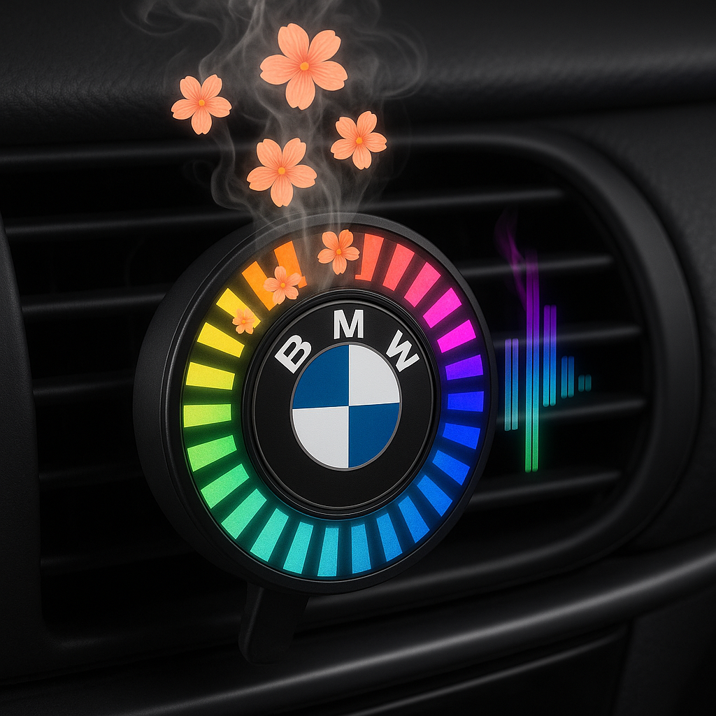 Lampe LED de voiture à rythme musical (avec diffuseur d'arômes)