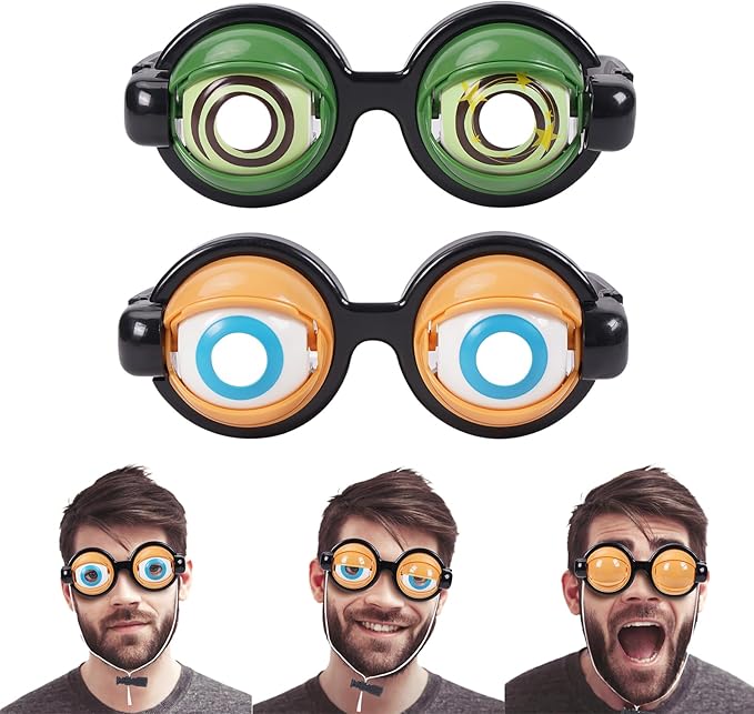 Lunettes amusantes avec mécanisme de clignement des yeux