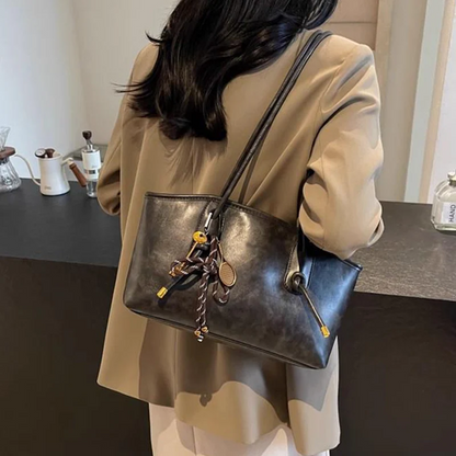 Sac à bandoulière vintage en cuir PU pour femmes