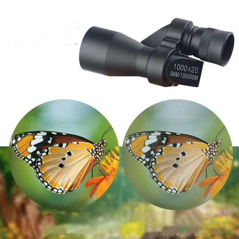 Mini jumelles 1000x20 + clip pour smartphone