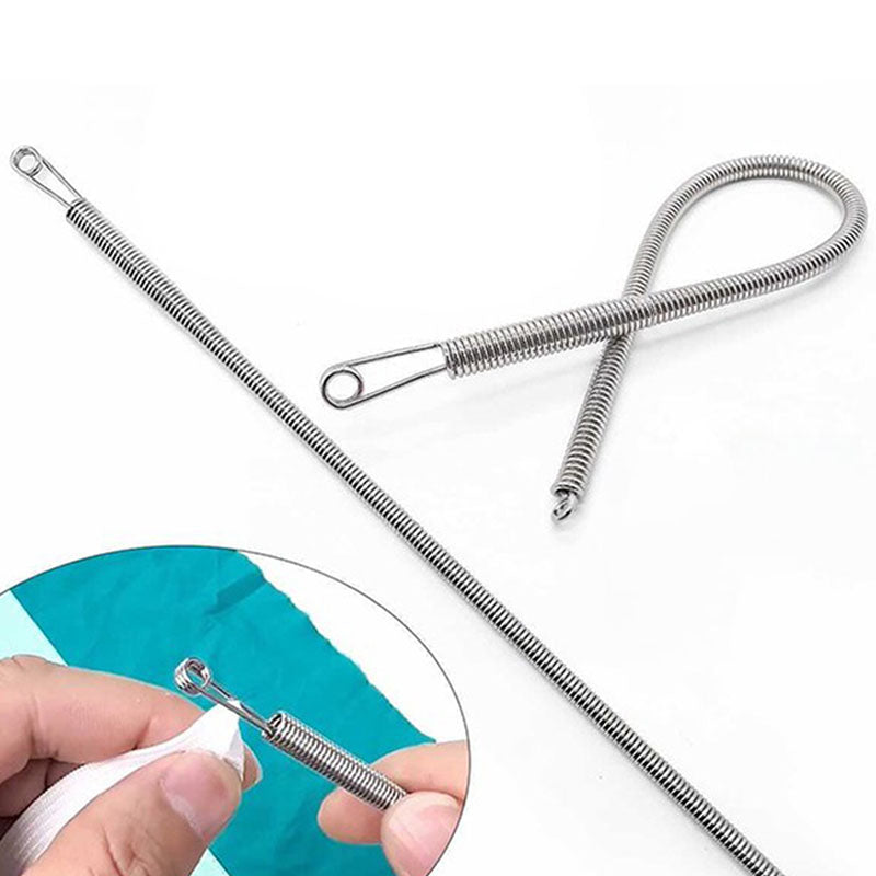 Enfile-cordon à ressort pliable multifonction