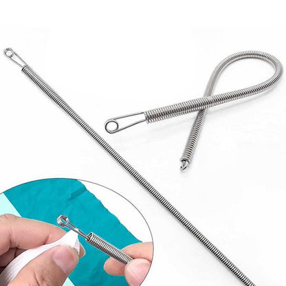 Enfile-cordon à ressort pliable multifonction