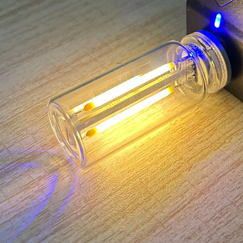 Veilleuse portable en verre à commande tactile et USB